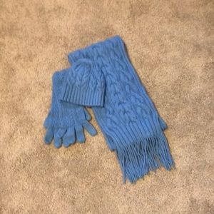 Eddie Bauer hat, gloves and scarf set